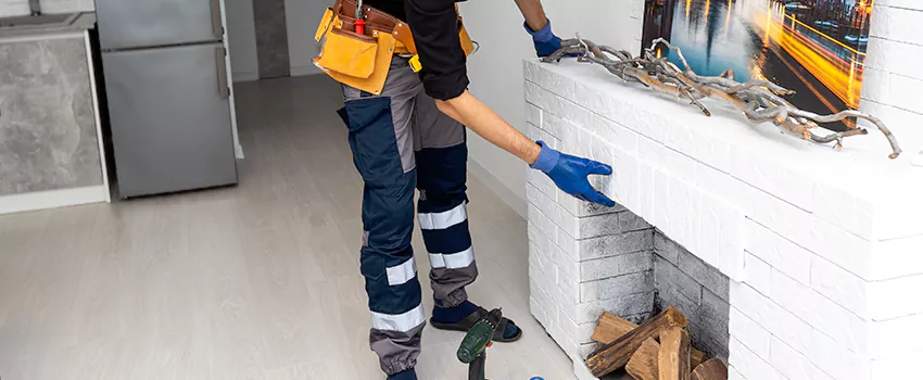 Outdoor Fireplace Restoration in Laval, Quebec